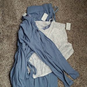 Large nursing/maternity pajama set